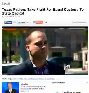 CBS Rustin Wright Texas Father's Rights Legislative Fight 2015 April 15