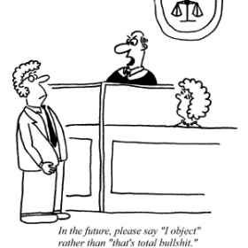 Object rather than saying thats total bullshit cartoon
