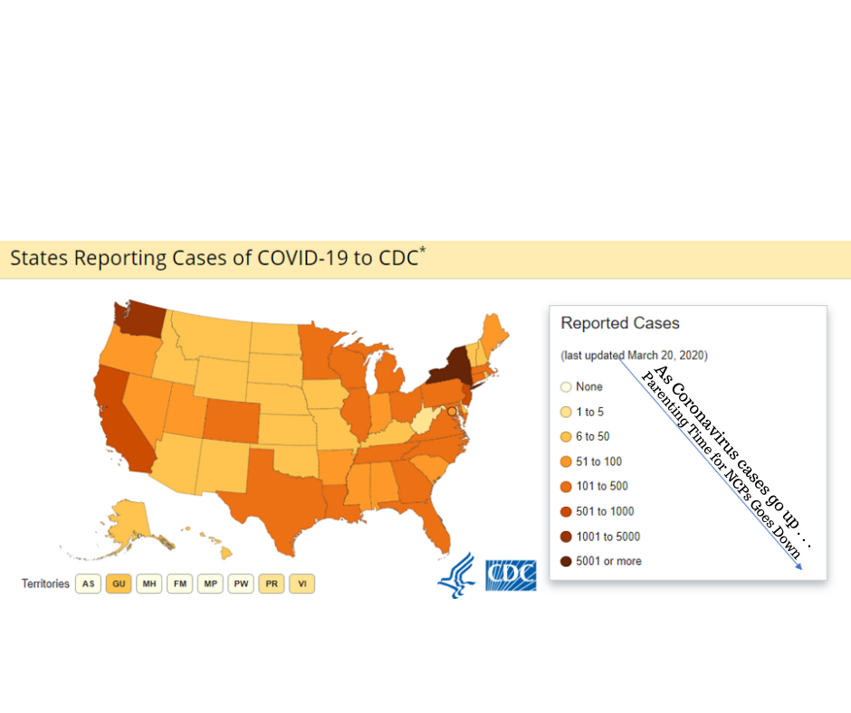 Coronavirus cases go up parenting time goes down