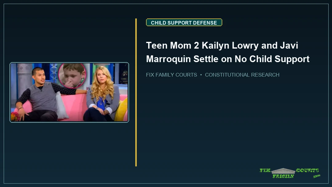 Teen Mom 2 Kailyn Lowry and Javi Marroquin Settle on No Child Support
