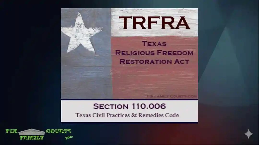 TRFRA 110.006 Has a Notice Requirement You Must Follow
