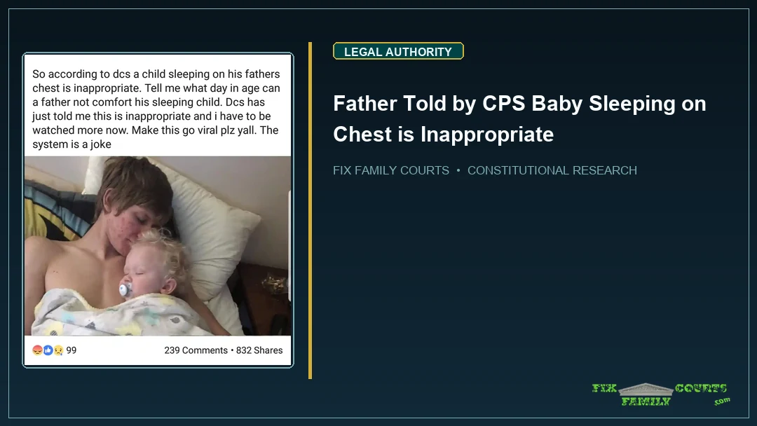 Father Told by CPS Baby Sleeping on Chest is Inappropriate