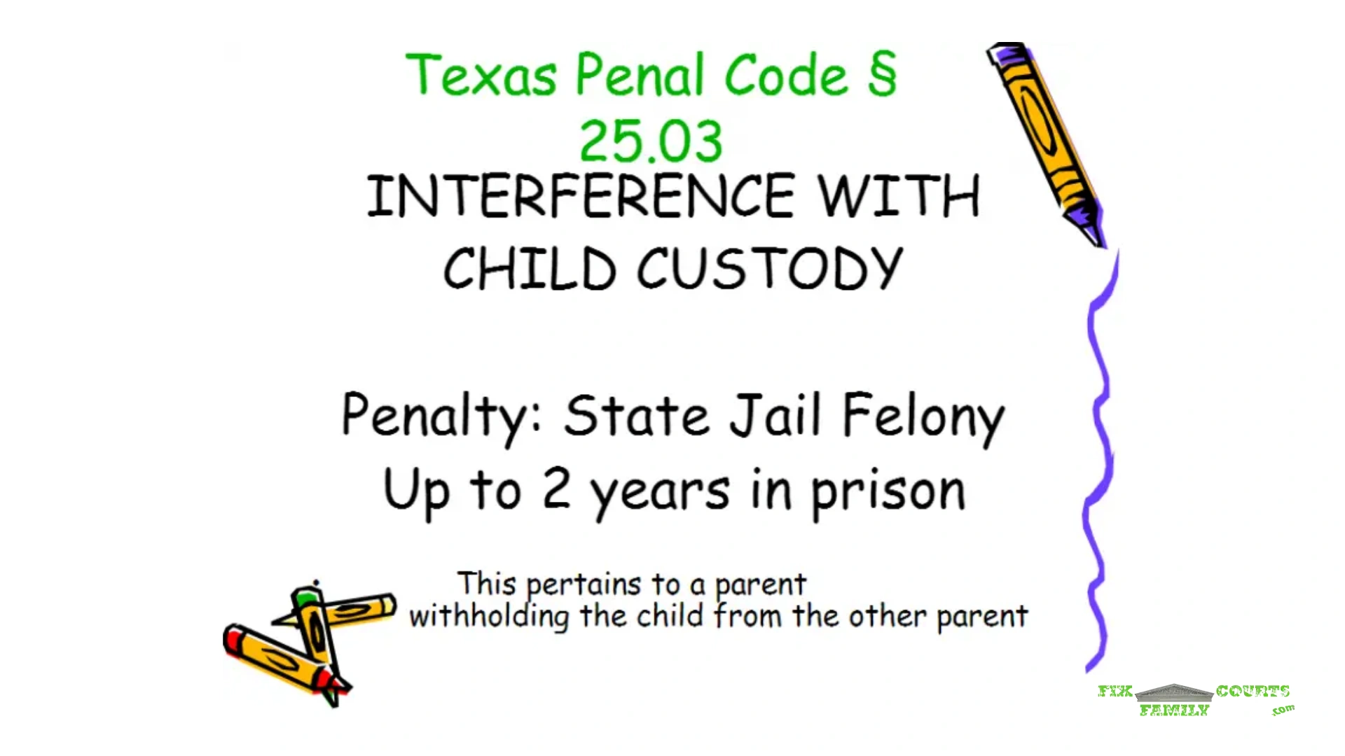 Texas Penal Code 25.03