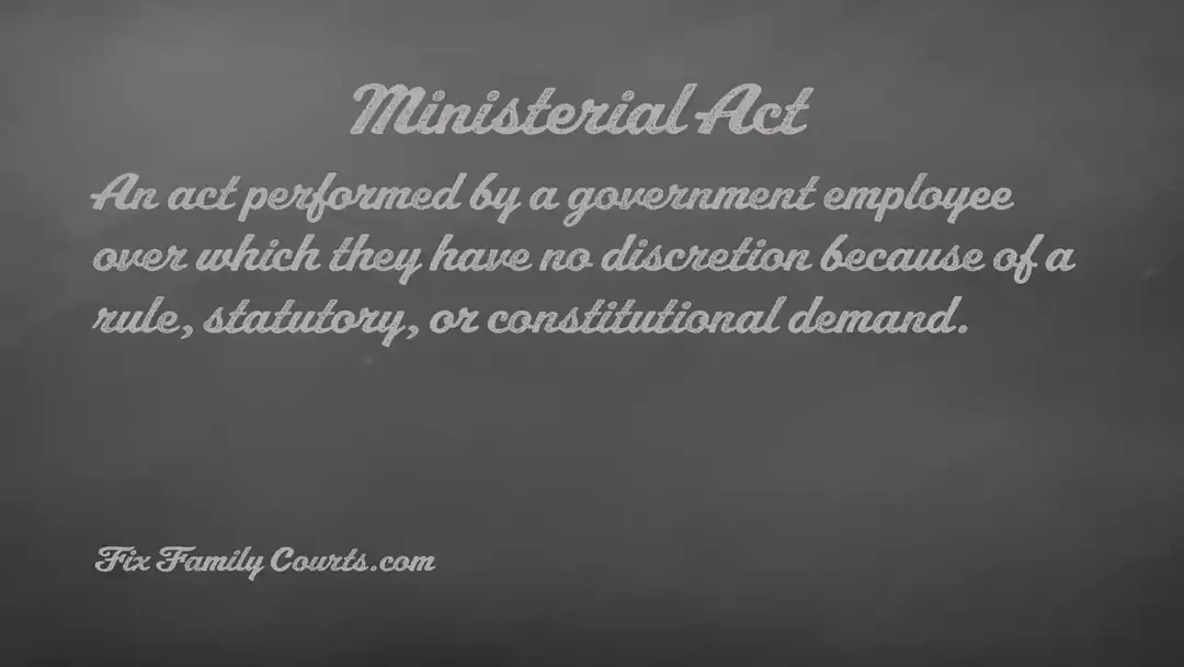 Ministerial Act