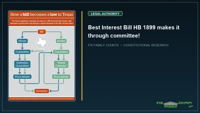 Best Interest Bill HB 1899 makes it through committee!