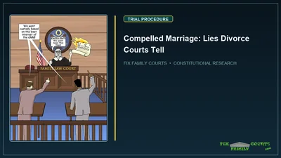 Compelled Marriage: Lies Divorce Courts Tell
